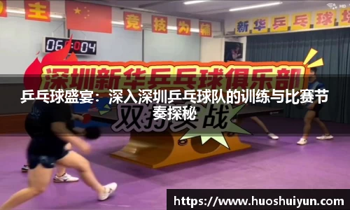 乒乓球盛宴：深入深圳乒乓球队的训练与比赛节奏探秘