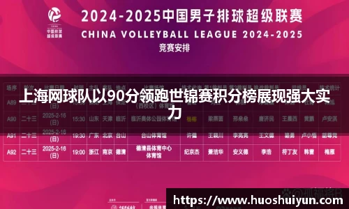 上海网球队以90分领跑世锦赛积分榜展现强大实力